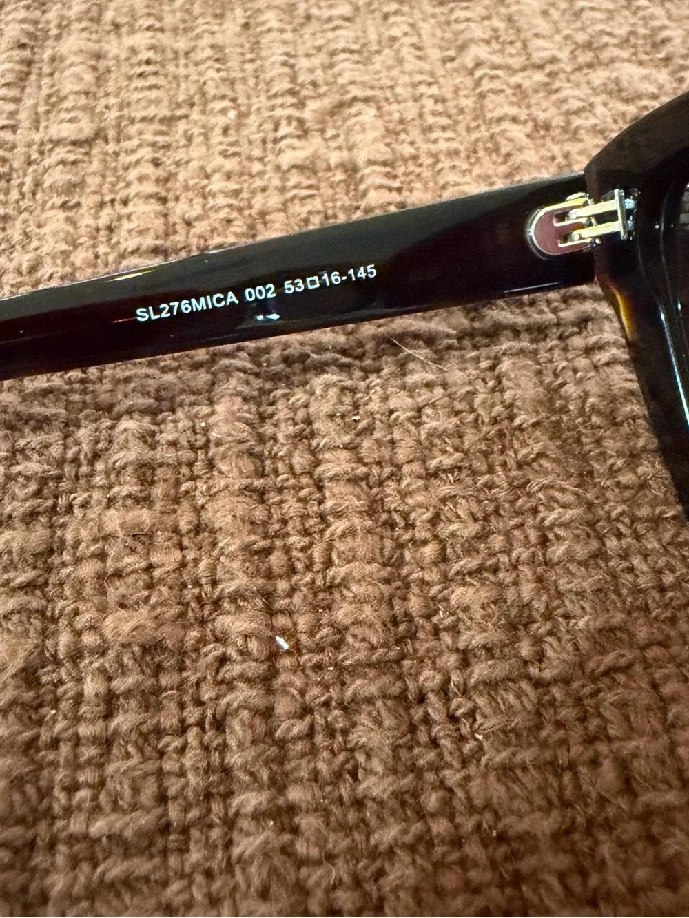 Saint Laurent SL 276 MICA Sunglasses Brown Havana Tortoise Cat Eye Frames - Picture 6 of 7
